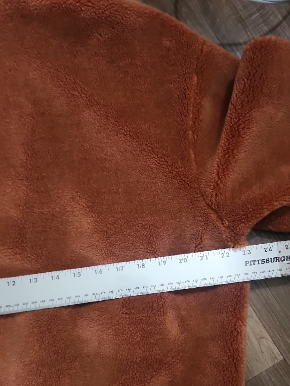 Anthropologie Elodie Sherpa Jacket Medium Tan Teddy Faux Shearling Cozy Cropped - Picture 8 of 12